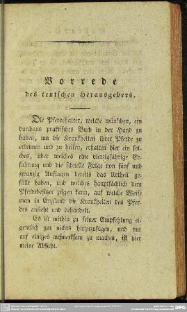 Vorrede des teutschen Herausgebers