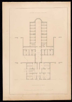 Gefängnis, Brieg: Bl. 30: Inquisitoriat: Grundriss (aus: Bauausführungen des preußischen Staats, Bd. 2)