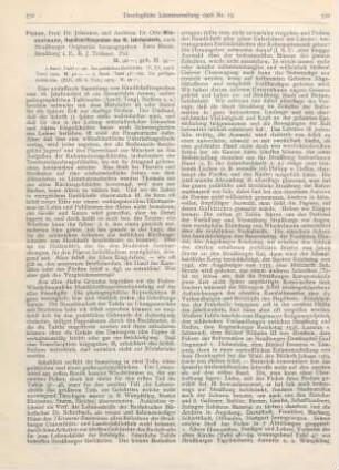 531-534 [Rezension] Ficker, Johannes, Handschriftenproblem des 16. Jahrhunderts, nach Straßburger Orginalen herausgegeben. Zwei Bände