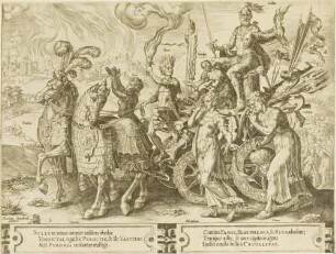 Der Triumph des Krieges, Blatt 5 aus der Folge "Der Kreislauf der Unbeständigkeit menschlicher Dinge"