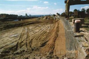 Dresden-Friedrichstadt. Alberthafen. Umbau und Verkleinerung des Hafenbeckens 1997/1998
