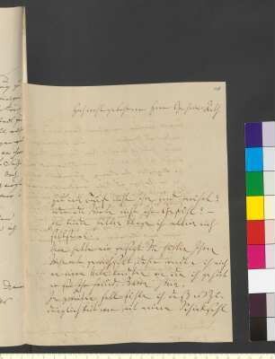 Brief von Vary, Luise an Goethe, Johann Wolfgang von