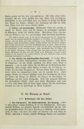 VI. Der Übergang zur Neuzeit
