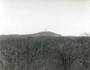 Wermsdorf. Ortsteilansicht. Blick vom Wasserturm nach Nordosten zum Collm