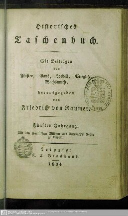 5.1834: Historisches Taschenbuch