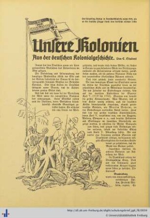 Unsere Kolonien.