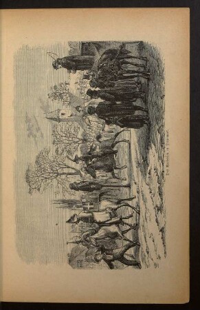 Tafel: Das Maireiten in Dänemark.