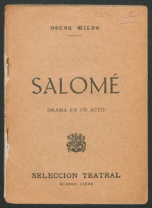 Salomé : drama en un acto