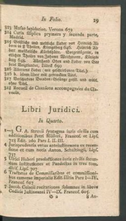 Libri Juridici. In Quarto
