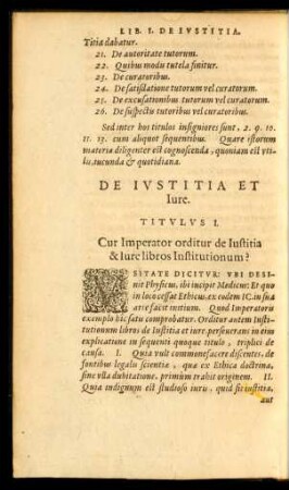 De Iustitia Et Iure. Titulus I.