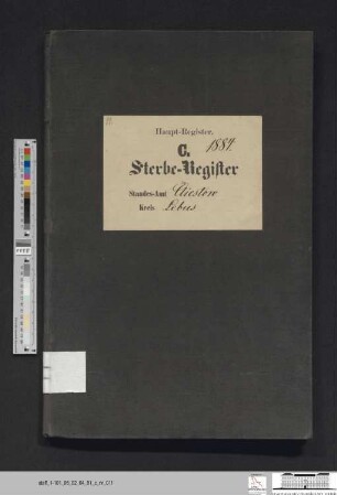 Sterberegister Kliestow 1884