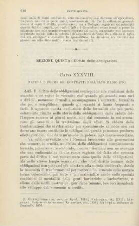 Sezione quinta: Diritto delle obbligazioni
