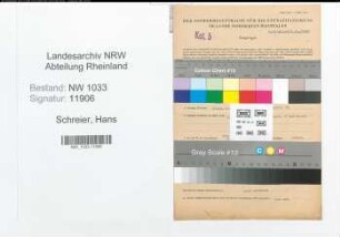 Entnazifizierung Hans Schreier , geb. 26.02.1921 (Polizeibeamter)