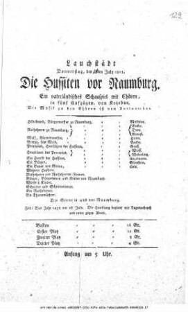 Die Hussiten vor Naumburg