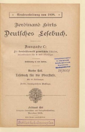 Teil 4, [Schülerband]: Lesebuch für die Oberstufe