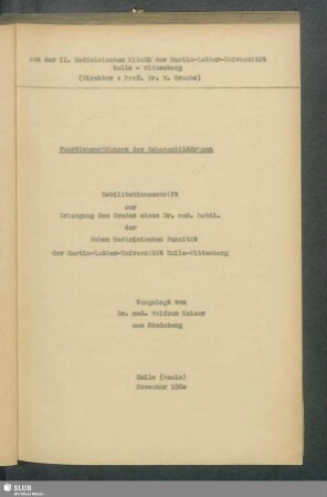 Funktionsprüfungen der Nebenschilddrüsen