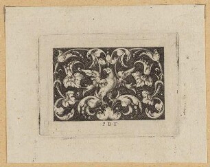Füllung, Blatt aus der Folge "Varii Generis Opera Aurifabris Necessaria, Paulus B. F. & Ex."