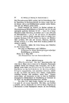 Kleine Mitteilungen