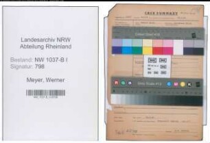 Entnazifizierung Werner Meyer , geb. 05.07.1902 (Notar)