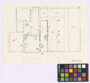[Gutach (Landkreis Emmendingen): Hippenseppenhof]. Haupthaus (Grundriss [des Erdgeschosses])