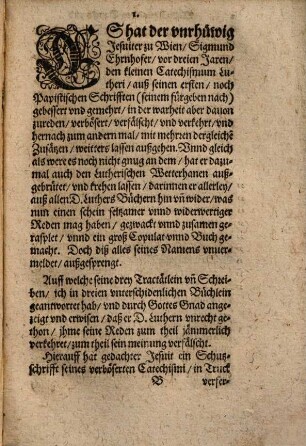Antwort vnd abfertigung des rhumrähtigen spöttlichen ... Danks vnnd Abdancks Sigmund Ehrnhofers, Jesuiten zu Wien