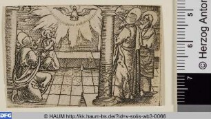 Die Jünger und die Taube des Heiligen Geist (Johannes 14, 1-31)