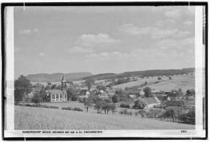 Cunnersdorf Sächsische Schweiz mit Groß und Klein Zschirnstein