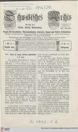 30: Reise in einige Klöster Schwabens i. J. 1763