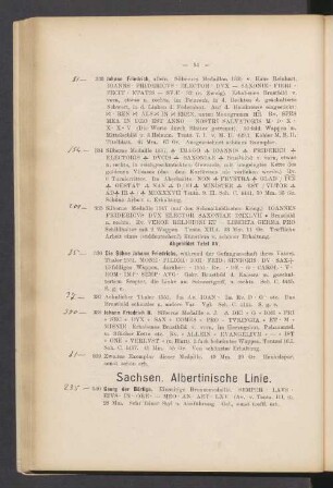 Sachsen. Albertinische Linie