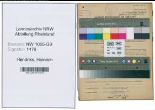 Entnazifizierung Heinrich Hendriks , geb. 03.05.1906 (Dachdecker)