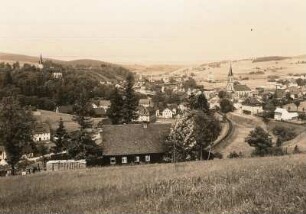 Neuhausen : Neuhausen mit Schloß Purschenstein von Südwesten