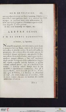 (Lettre CCXCI - CCC)