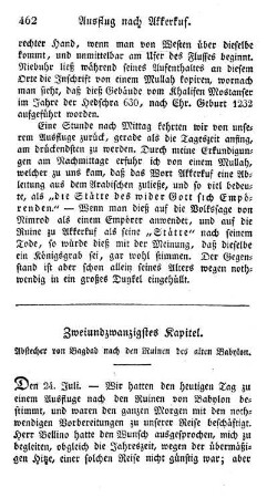 22. Abstecher von Bagdad nach den Ruinen des alten Babylon.