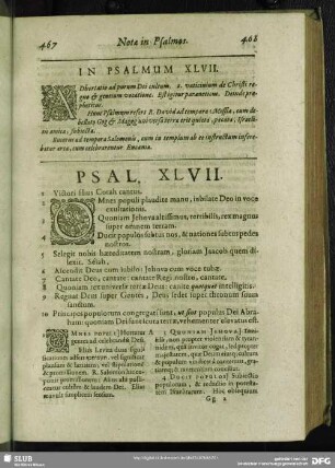 In Psalmum XLVII. Psal. XLVII.