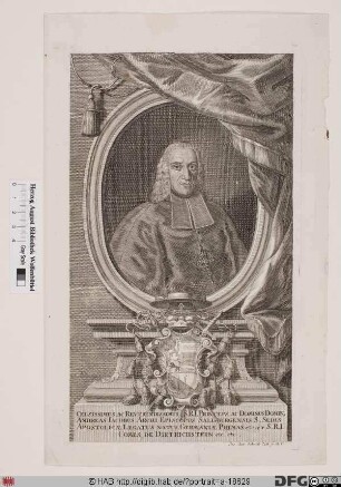 Bildnis Andreas Jacob (Reichsgraf von Dietrichstein), 1747-53 Fürsterzbischof von Salzburg
