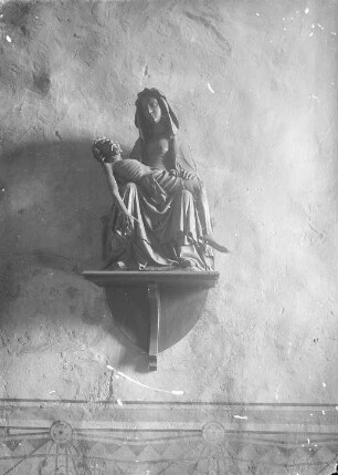 Pietà : Lichtenhagen, Dorfkirche, Pietà. Holz, geschnitzt