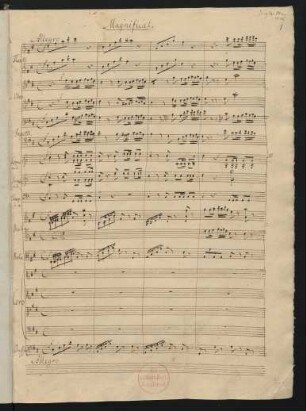 Magnificat; V (4), Coro, orch; D-Dur; MWV A 2