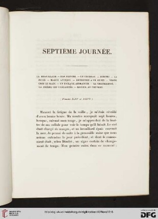 Septième journée