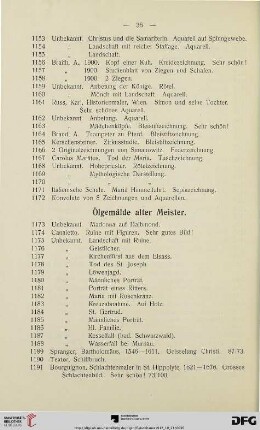 Ölgemälde alter Meister(Nr. 1173-1237c)
