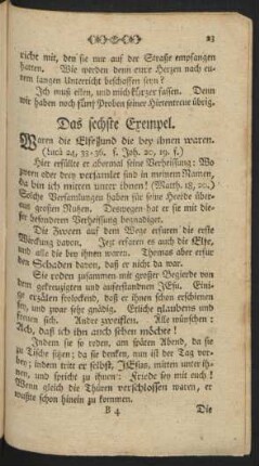 Das sechste Exempel