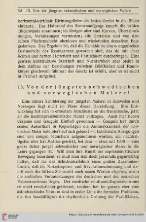 Von der jüngsten schwedischen und norwegischen Malerei