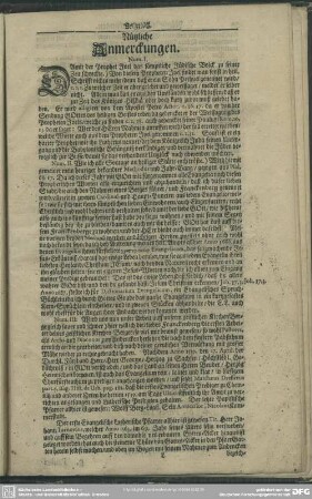 Nützliche Anmerckungen