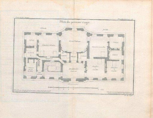Plan du premier étage.