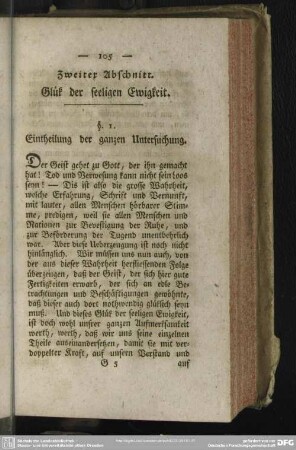 Zweiter Abschnitt. Glük der seeligen Ewigkeit
