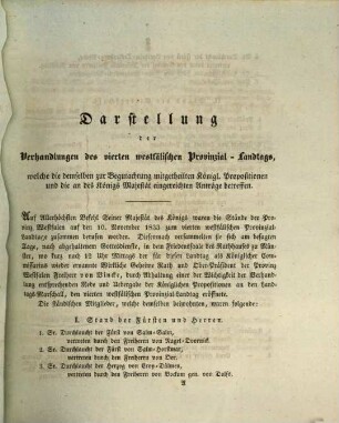 Der ... Westfälische Landtag. 4. 1835