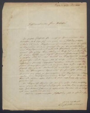 Bernhard Auerswald, Brief