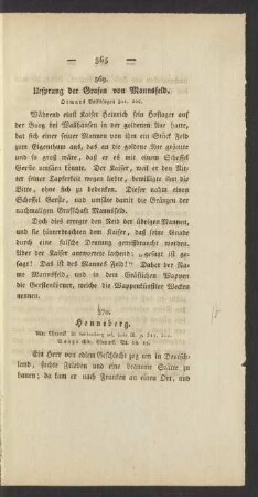 569. Ursprung der Grafen von Mannsfeld.