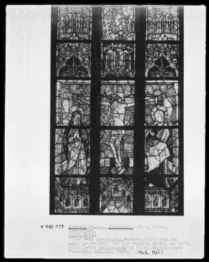 Nordöstliches Chorfenster — Kreuzigungsgruppe