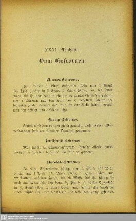 XXXI. Abschnitt. Vom Gefrornen