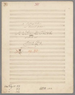 3 Lieder, S, A, pf, op. 30 - BSB Mus.Schott.Ha 10699-2